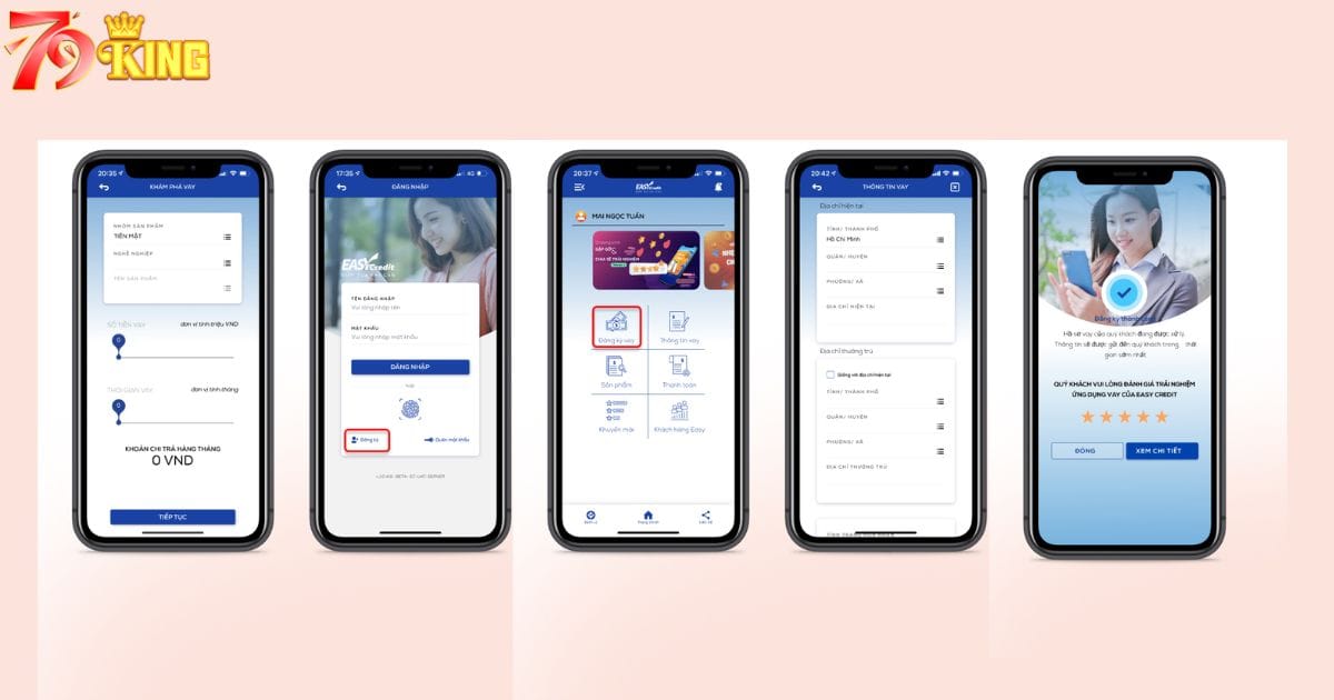 Hướng dẫn vay tiền trên eFinance