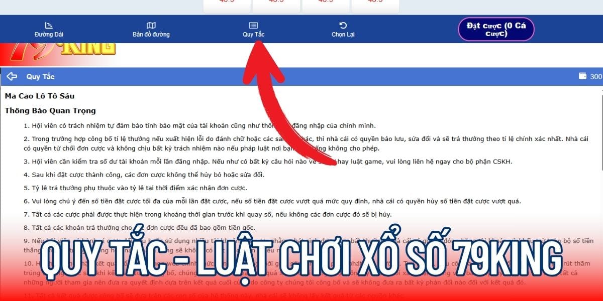 Xem luật chơi xổ số nhanh chóng tại 79KING