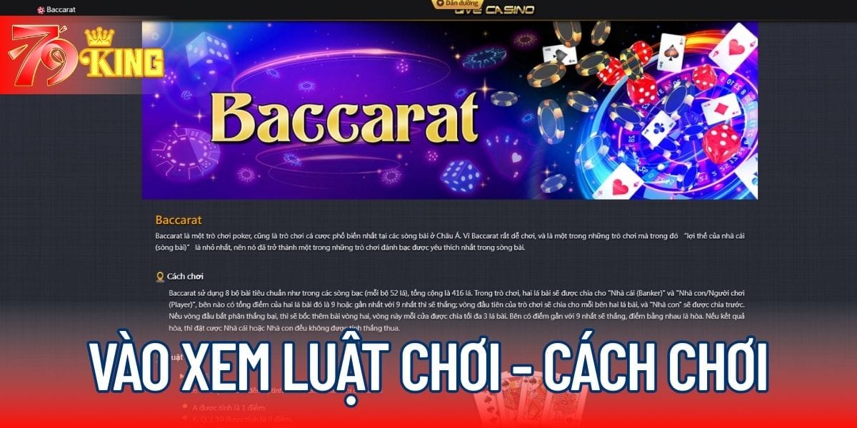 Vào xem luật chơi - cách chơi của từng trò